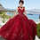 Thumbnail: Glitter Tulle Quinceañera Dress with Three-Dimensional Floral Appliqués 89362