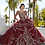 Thumbnail: Flounced Glitter Embroidered Quinceañera Dress 89352